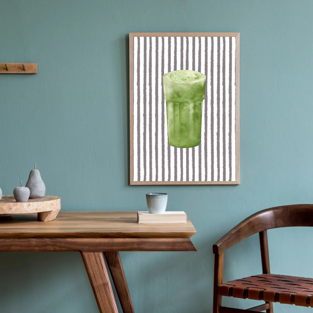 Striped Matcha Print