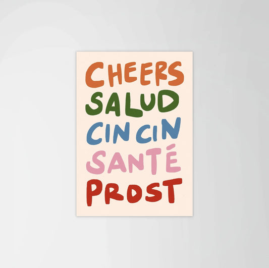 Cheers x5 Print