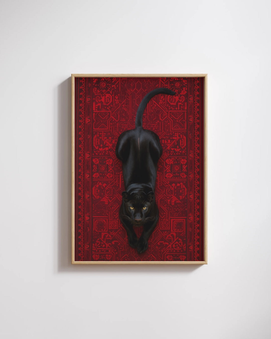Panther On Carpet Print