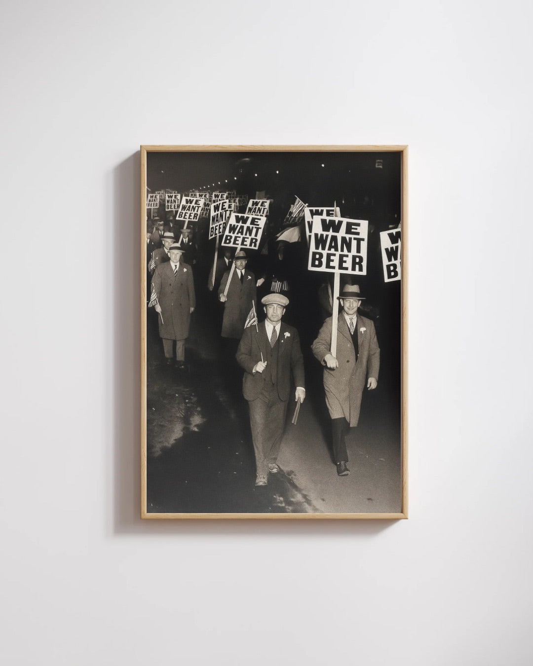 We Want Beer Protest Print