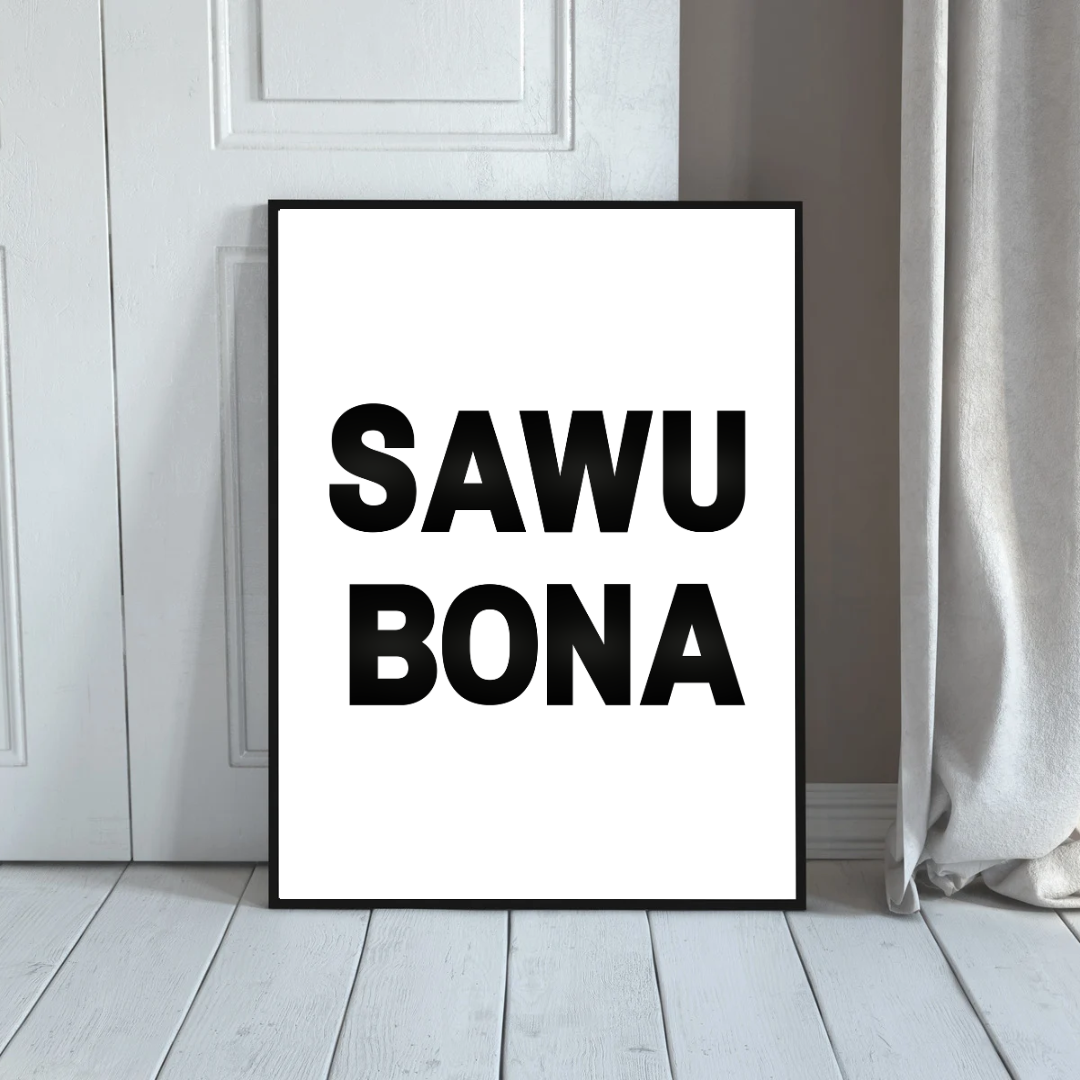 Sawubona Greeting Print