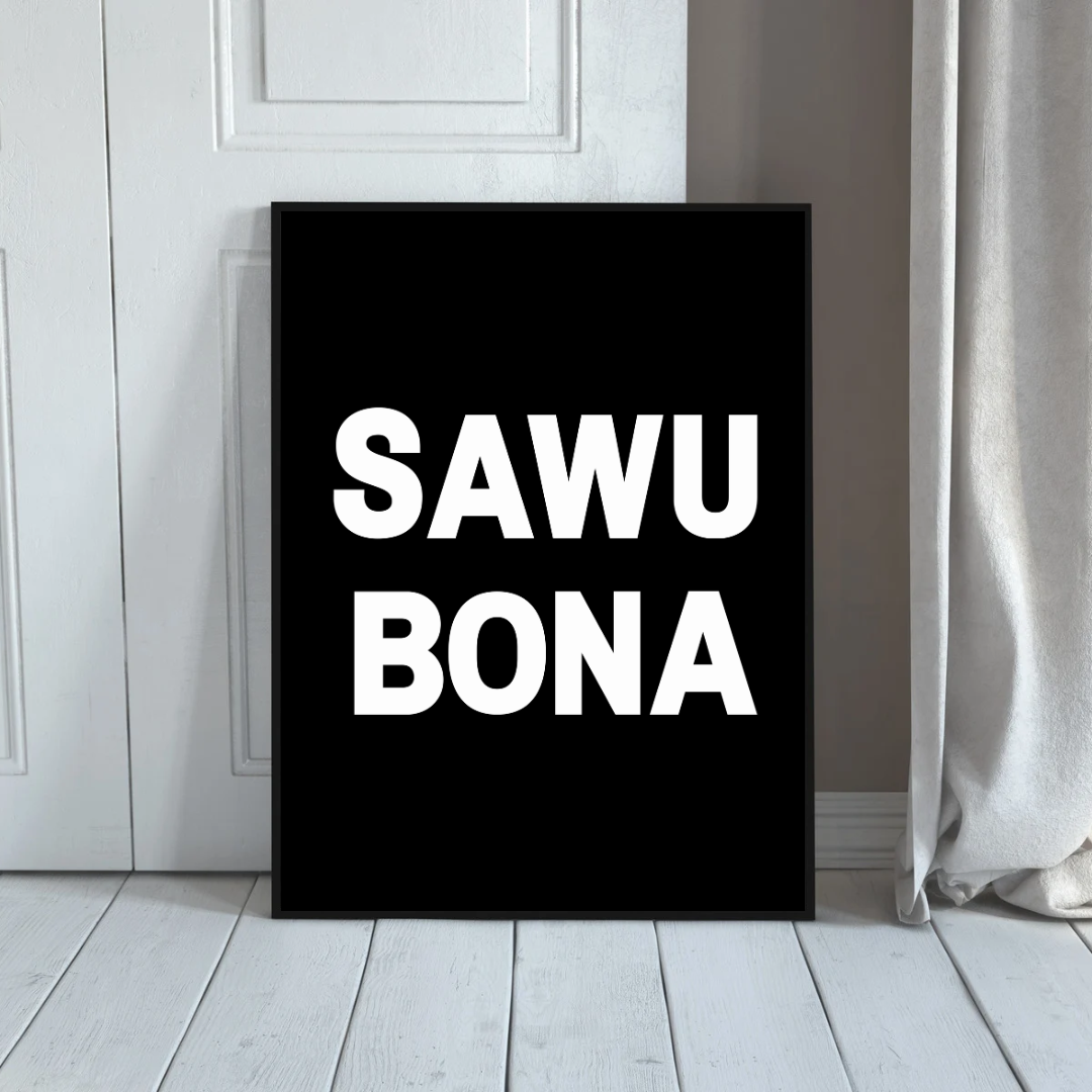 Sawubona Greeting Print